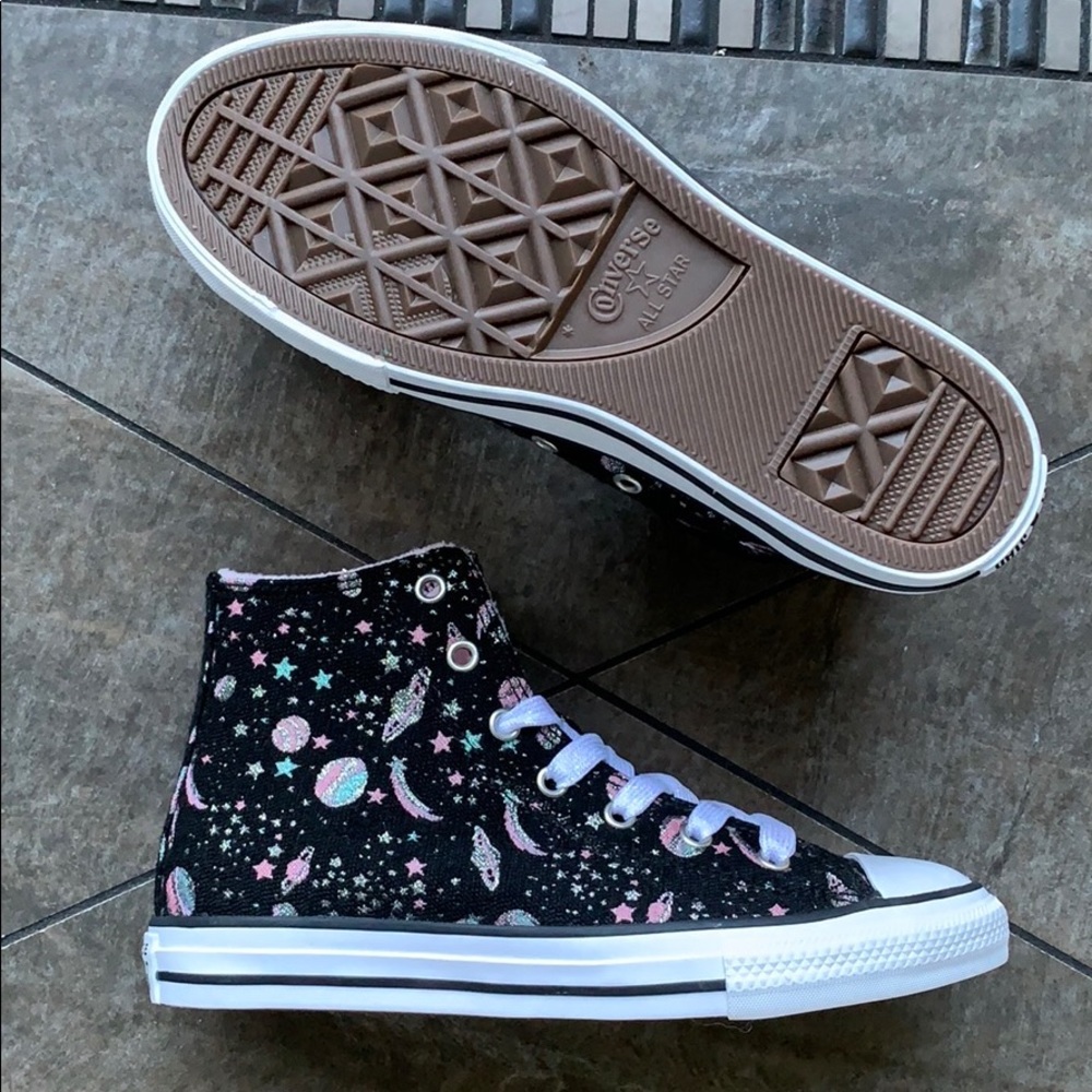 CONVERSE CTAS HI black/white/pure silver WMNS - Picture 4 of 16